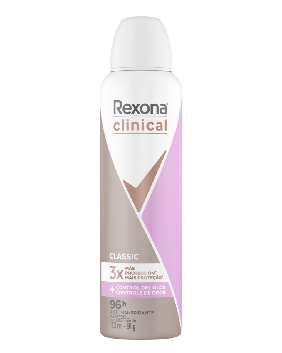 REXONA DESODORANTE AEROSOL CLINICAL CLASICC 150ml 