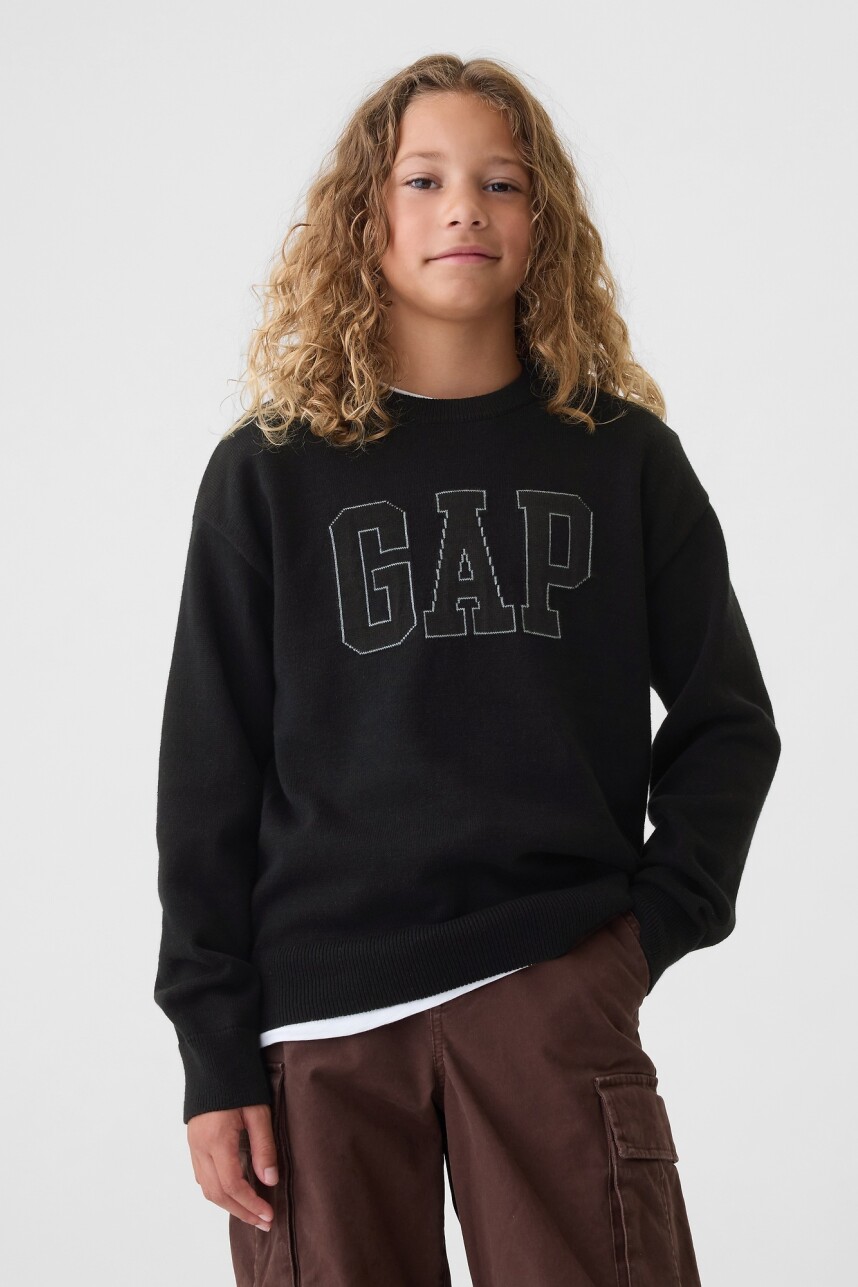Buzo Deportivo Logo Gap Niño Black 1