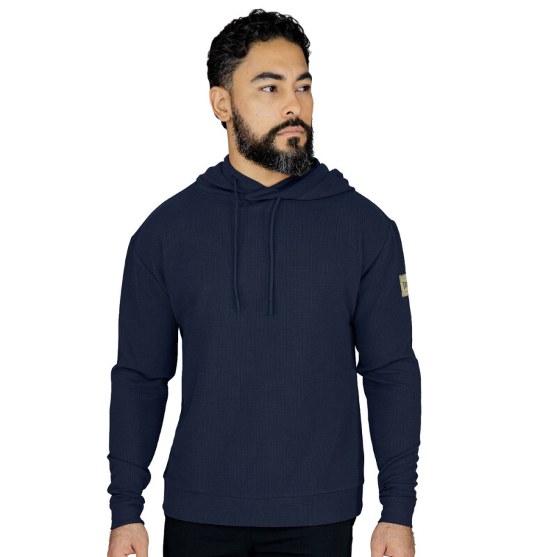 HODDIE MEN EVERLAST WAFFLE NA M6 AZUL NAVY