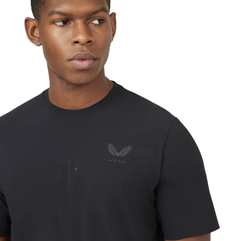 Remera Castore Training Metatek Negro