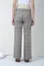 PANTALON EN CHECK DE ALGODON Gris