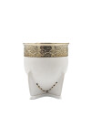 MADE IN URUGUAY MATE IMPERIAL ALPACA Y BRONCE 3.0 BLANCO