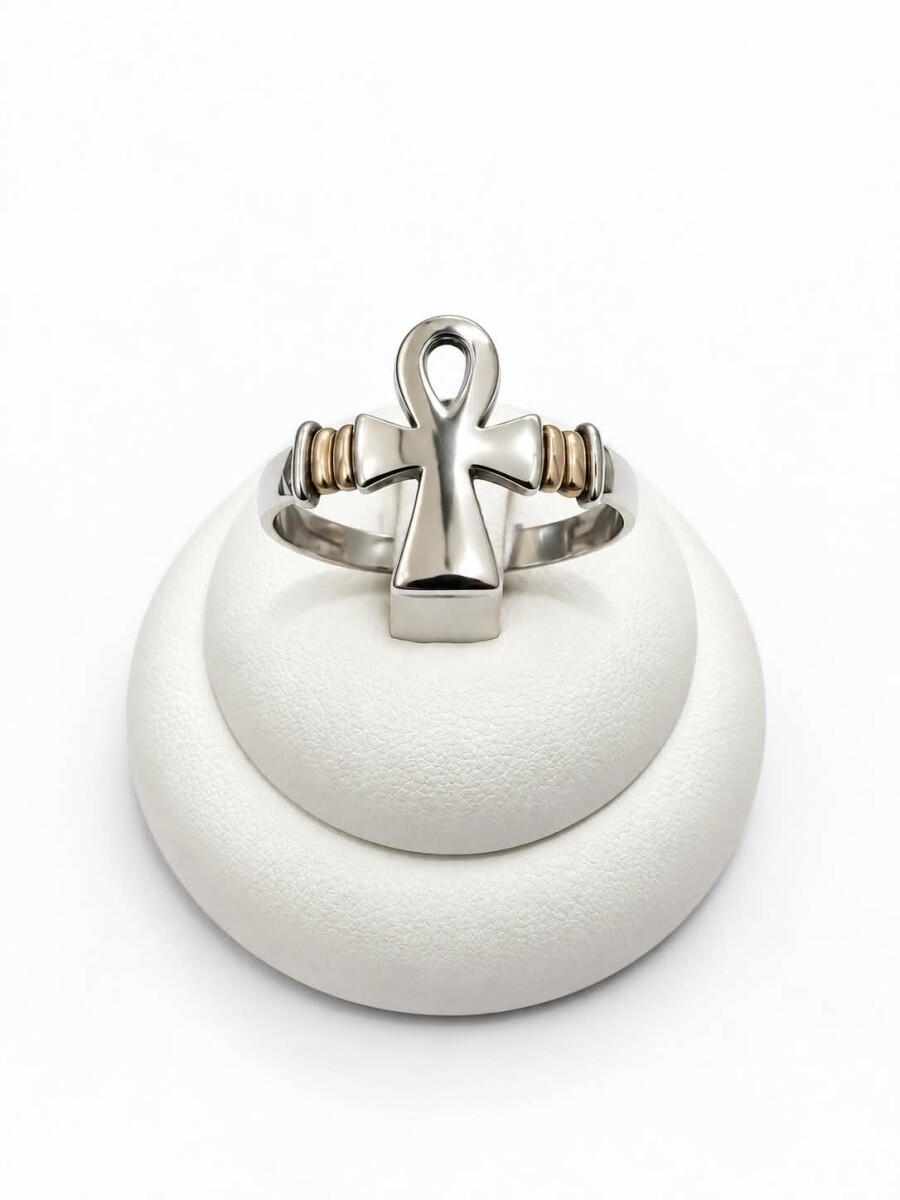 Anillo con cruz Egipcia 