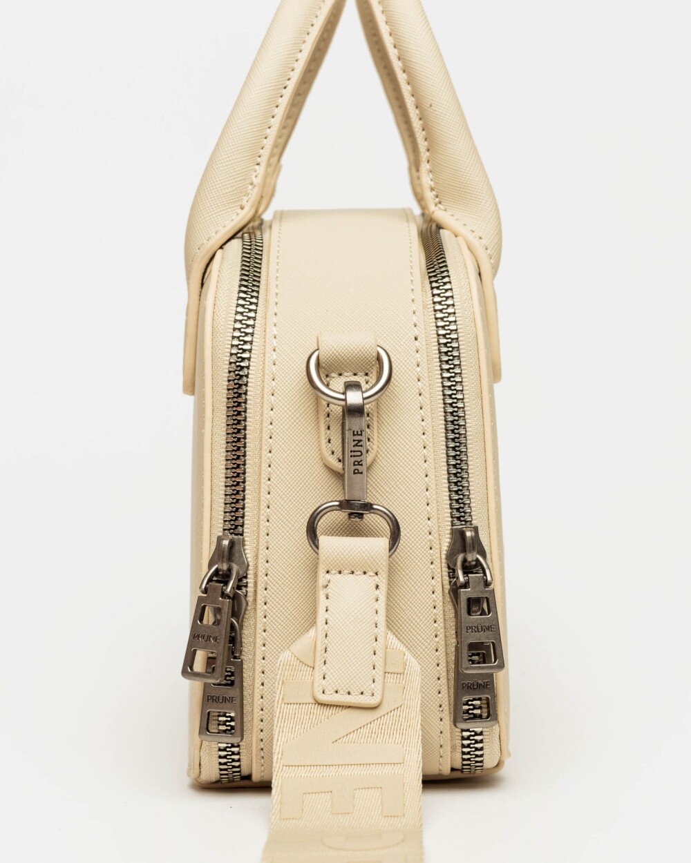 Cartera de mano New Penny en efecto cuero zaffiano Natural