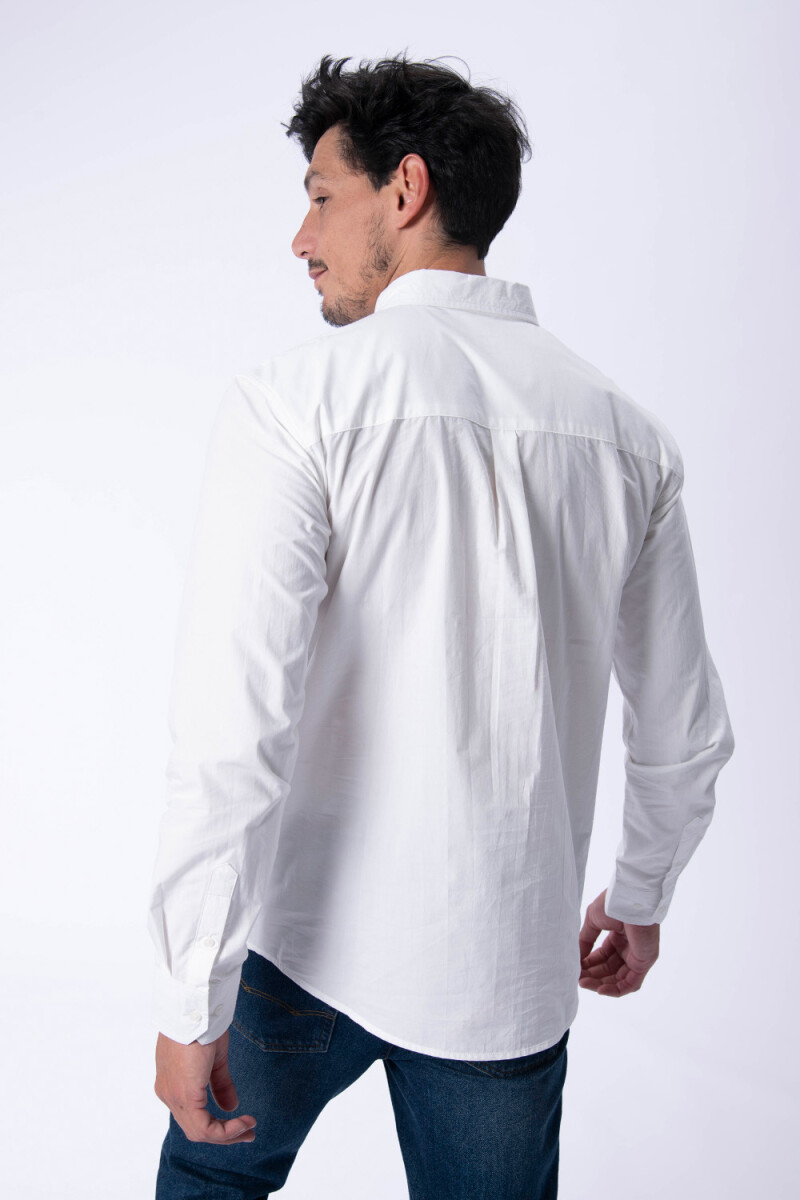 Camisa manga larga formal Blanca