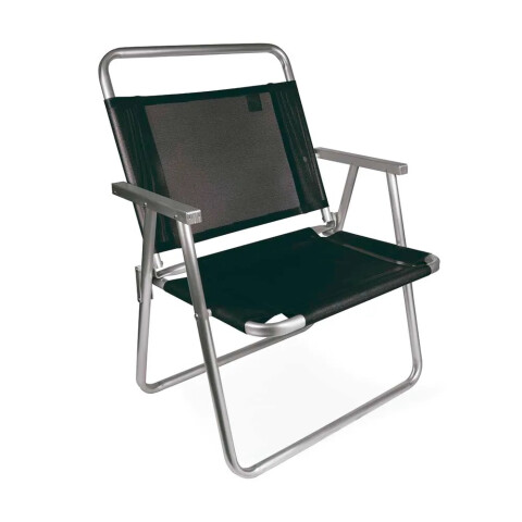 SILLA PLEGABLE DE ALUMINIO OVERSIZE NEGRO 2153 SILLA PLEGABLE DE ALUMINIO OVERSIZE NEGRO 2153