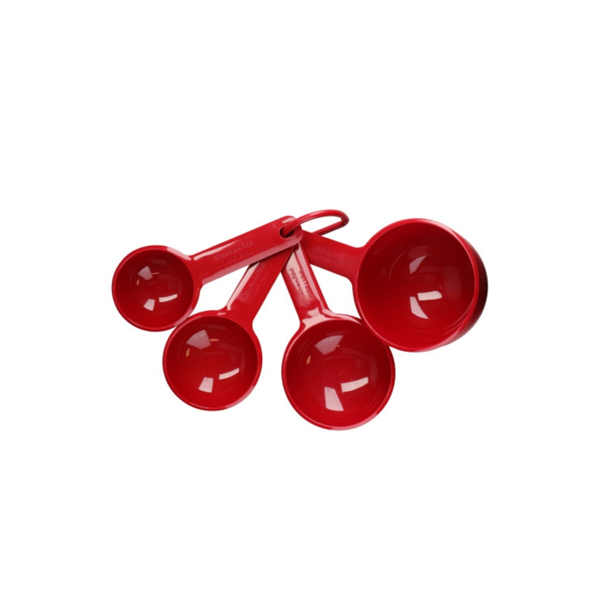 Tazas Medidoras Set 4 Piezas Rojo 