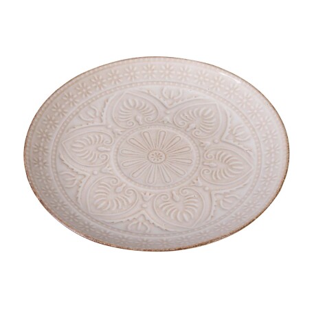 PLATO CERAMICA NATURAL-BEIGE MILLIE