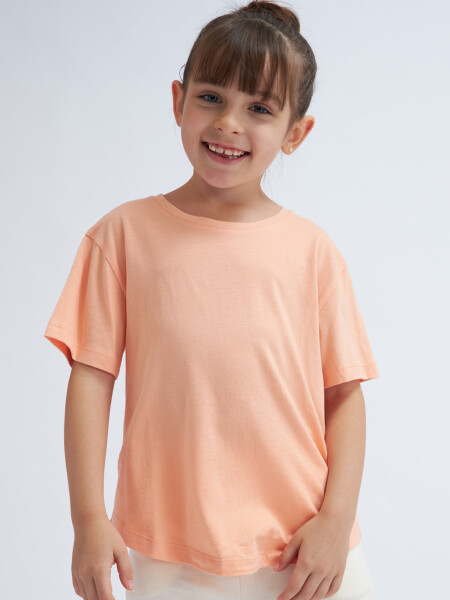 Remera manga corta Salmón