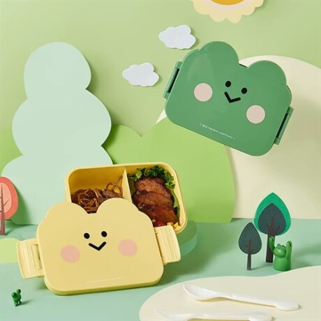 Vianda infantil con divisiones Verde