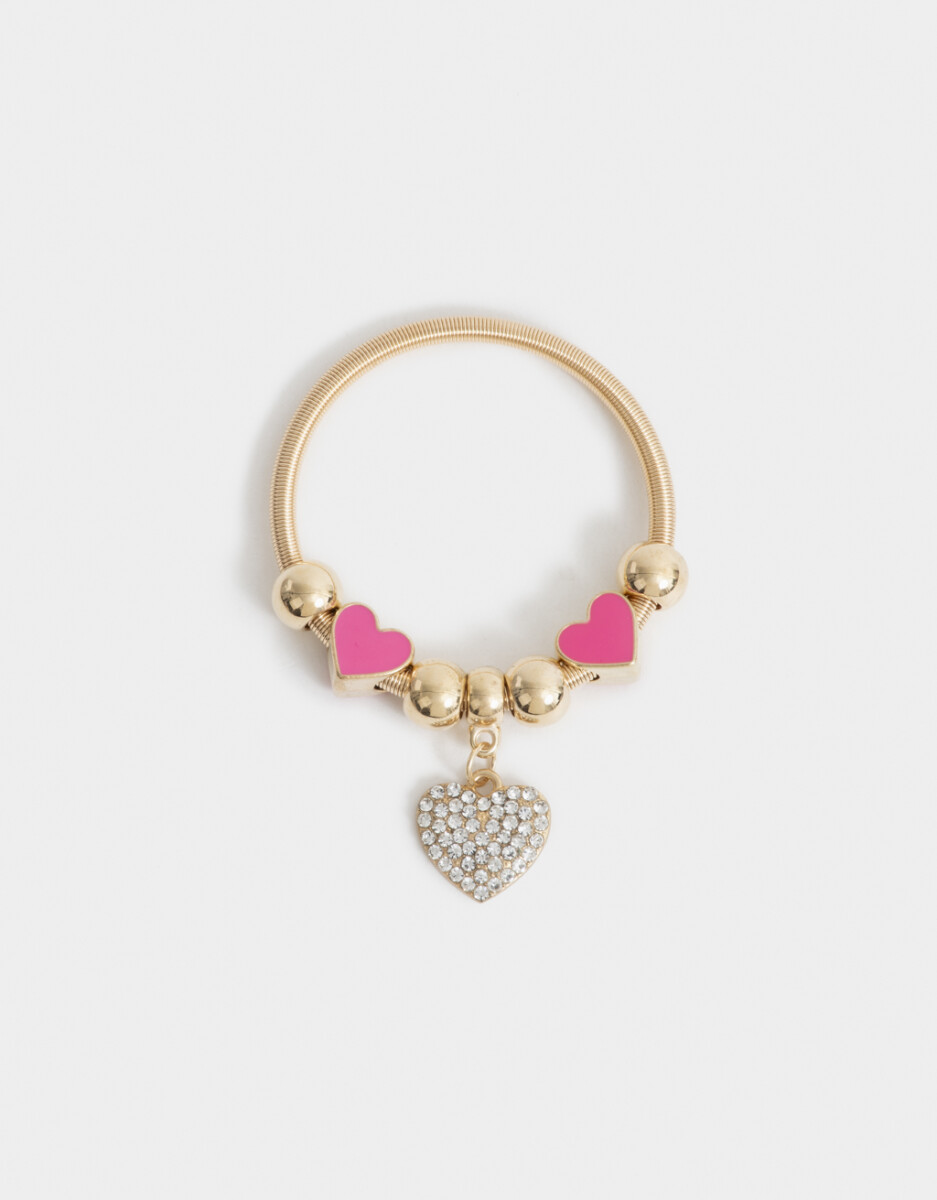 Pulsera Infantil Con Dije Corazón 