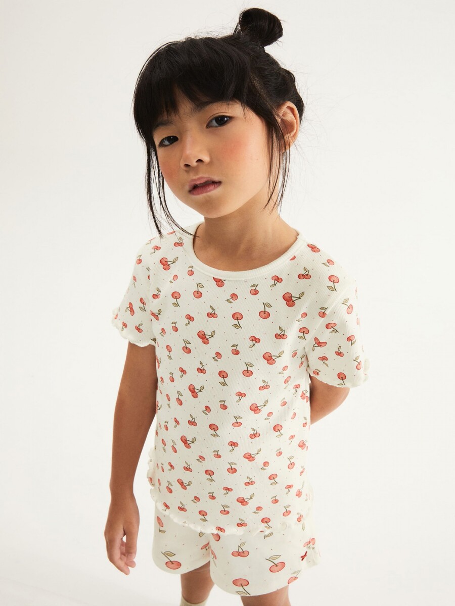 BLUSA INFANTIL ESTAMPADA - BEIGE 