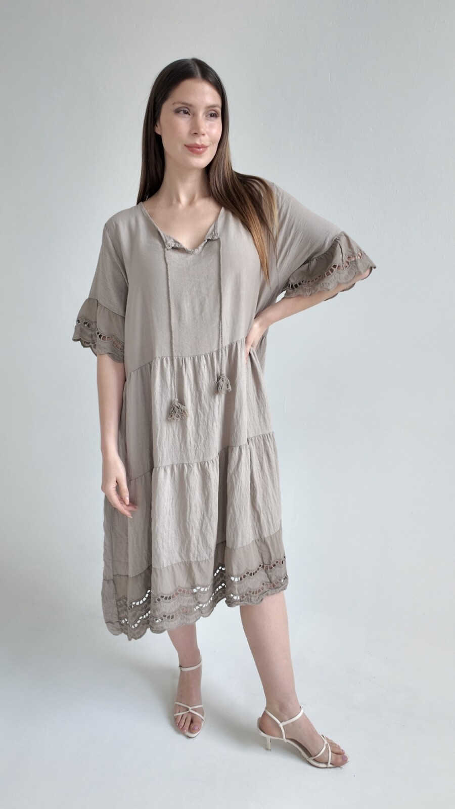 Vestido praga Beige