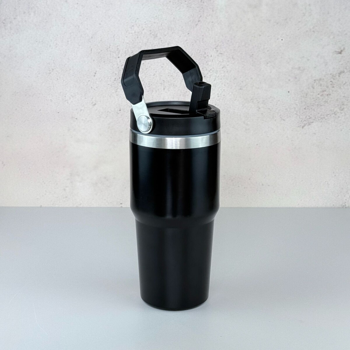 Vaso Térmico de Acero Inoxidable con Asa 600ML | Negro 