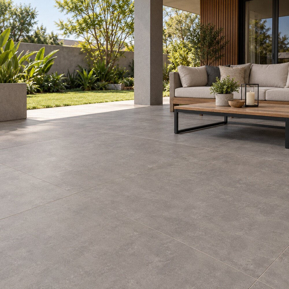 PORCELANATO PARA EXTERIOR SAMPA CIMENTO "A" 120X120 CM 8.5mm Porcelanato Para Exterior Sampa Cimento "a" 120x120 Cm 8.5mm