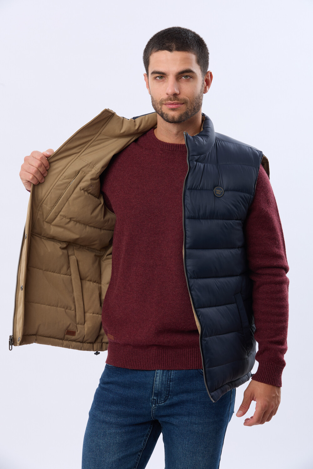 CHALECO REVERSIBLE ACOLCHADO Beige