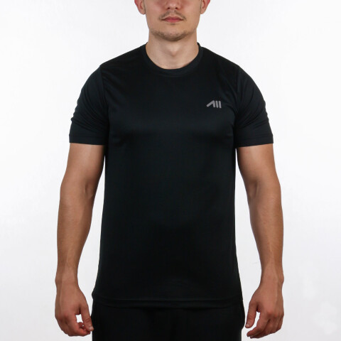 Remera Austral Running de Hombre T-shirt Negro-Negro
