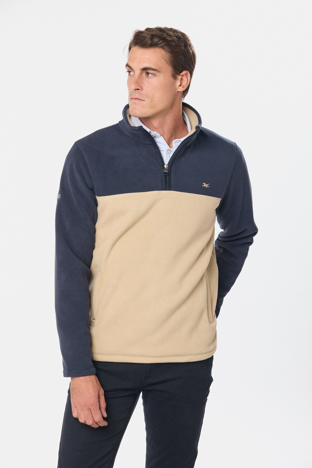 BUZO POLAR BICOLOR Beige