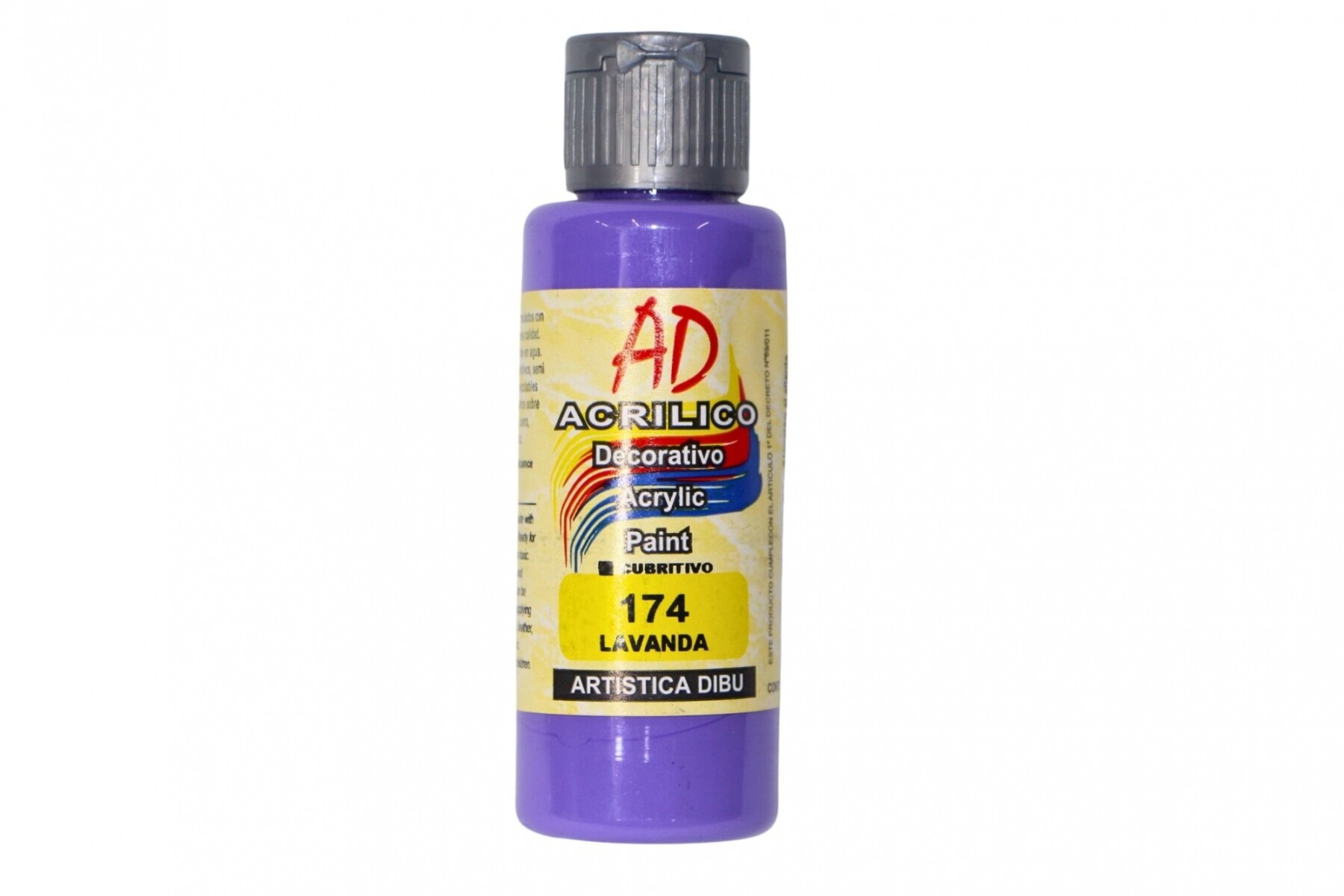 PINTURA ACRILICA ARTISTICA DIBU 60 ML. DIFERENTES COLORES - COLOR LAVANDA 174 