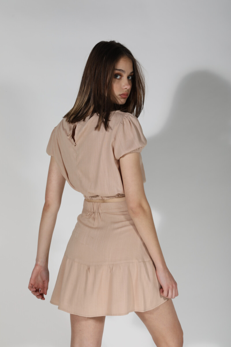 Falda Poe Beige