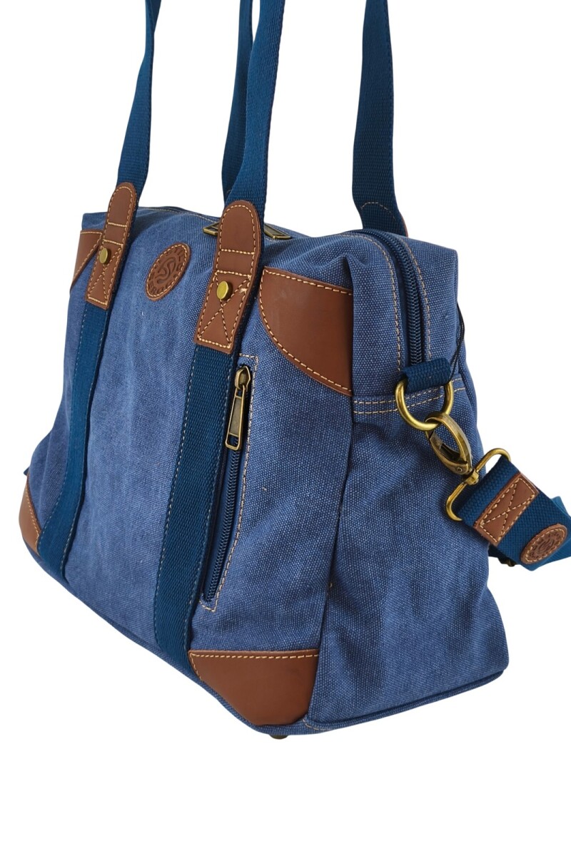 Bolso cartera de lona Azul