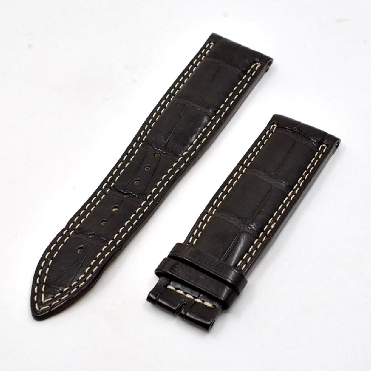 Jaeger-Lecoultre Malla De Cuero Autentica 22 X 20 Mm - Color Marron 