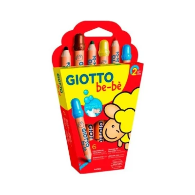 Lápices de colores Giotto Be-bé x6 Lápices de colores Giotto Be-bé x6