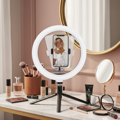 Aro de luz led Klasse con tripode 26×39cm | Ajuste de brillo y tonos Aro de luz led Klasse con tripode 26×39cm | Ajuste de brillo y tonos