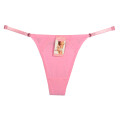 Tanga Colaless Ajustable De Algodón Rosa