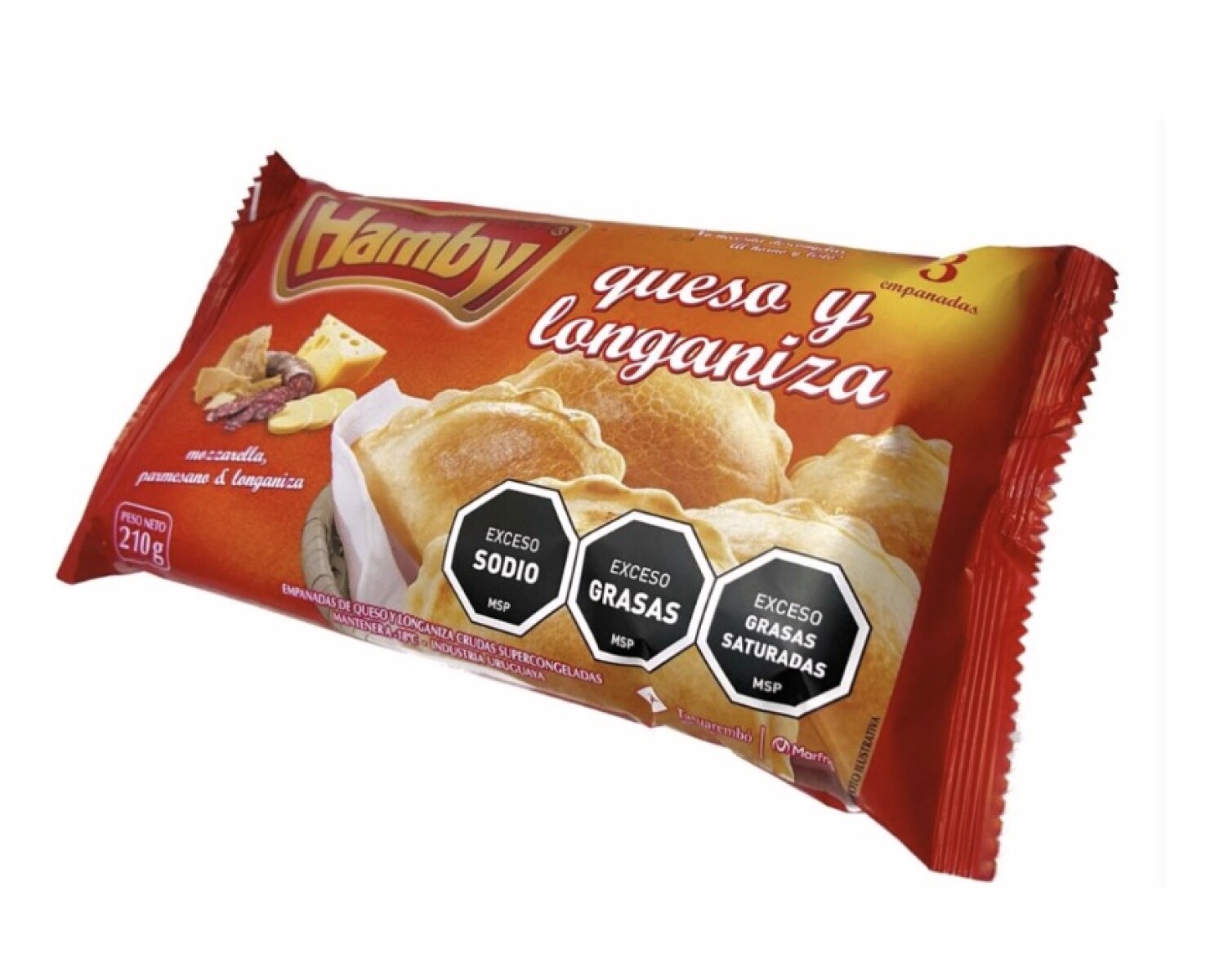 EMPANADA HAMBY QUESO Y LONGANIZA X3 +SOLO PDE O WEB+ 