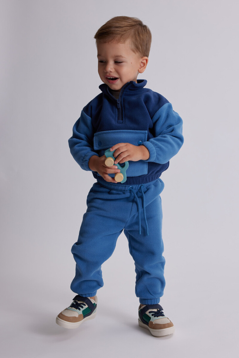 Pantalón polar Azul