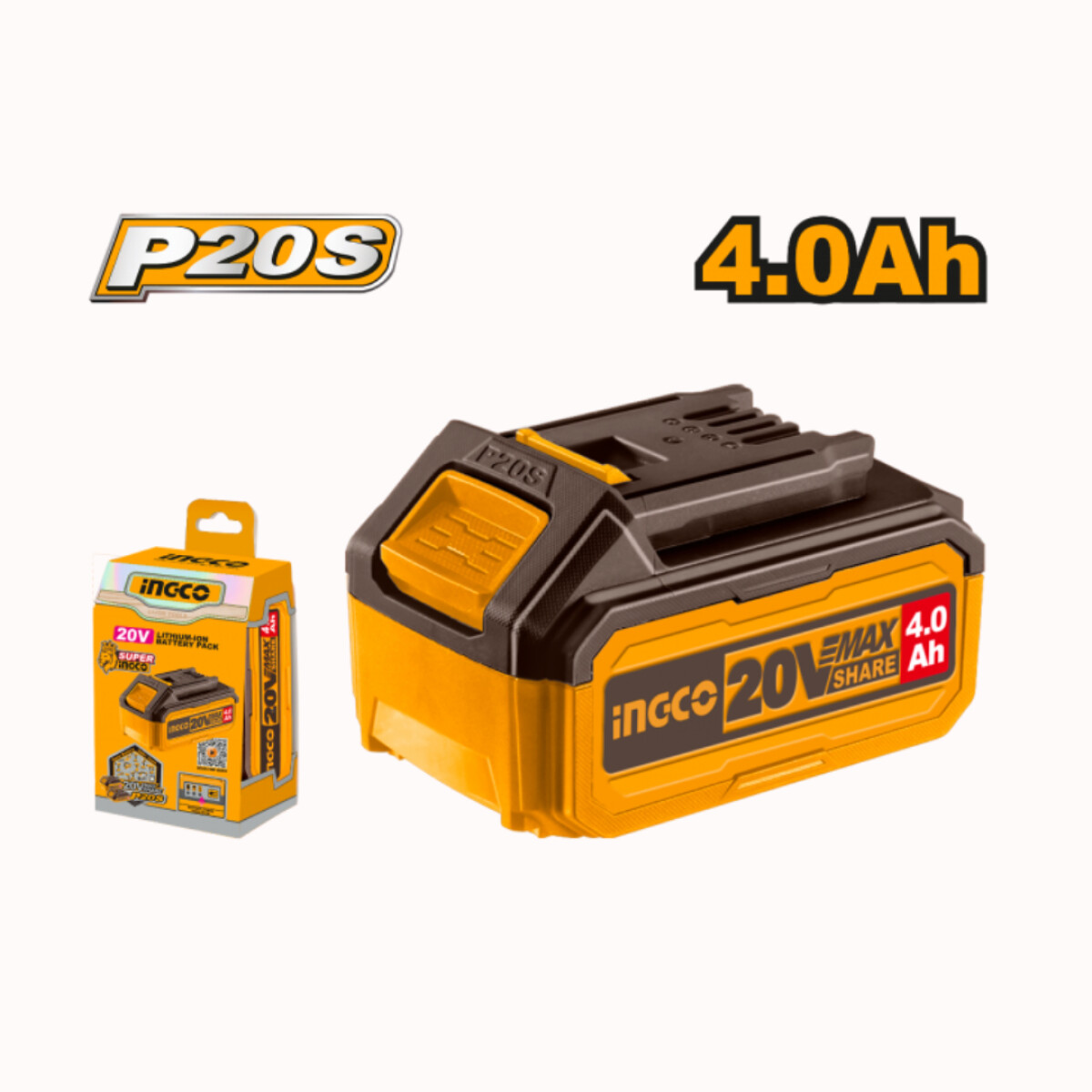 Bateria INGCO 4 AH P20S - 20V 