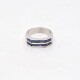 Anillo En Oro 18K Blanco Y Zafiros. Anillo En Oro 18K Blanco Y Zafiros.