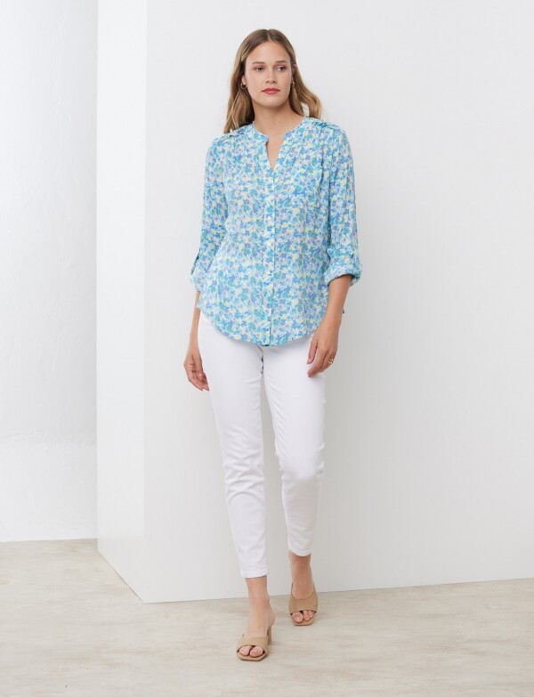 Blusa Spring VERDE AGUA/MULTI
