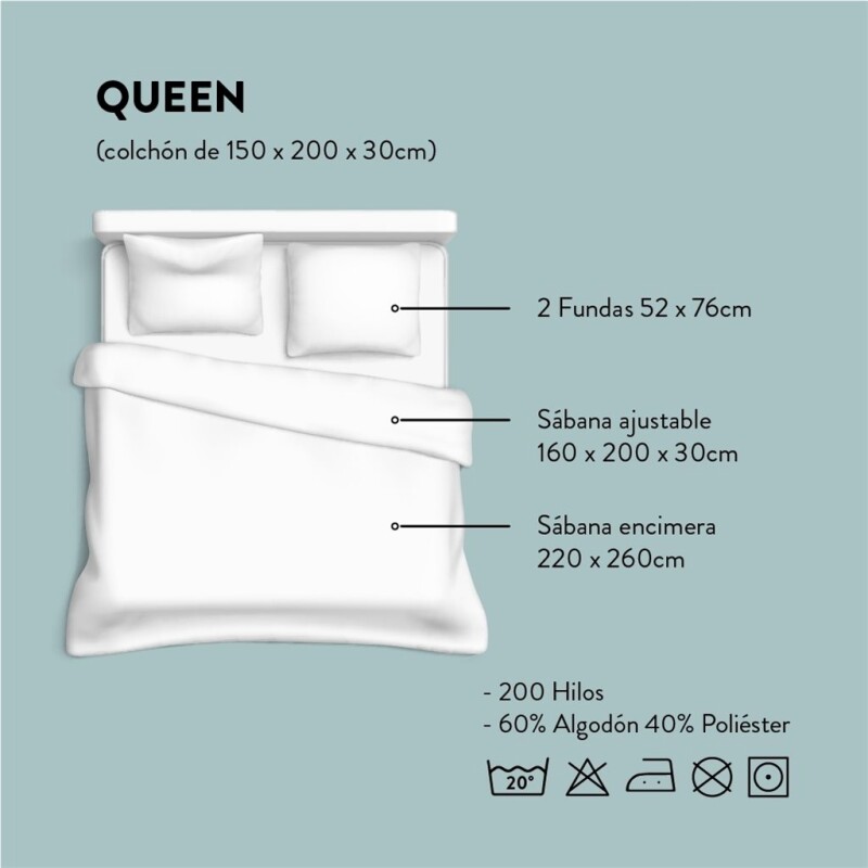 JUEGO DE SABANAS QUEEN 144H BEIGE CANNON JUEGO DE SABANAS QUEEN 144H BEIGE CANNON