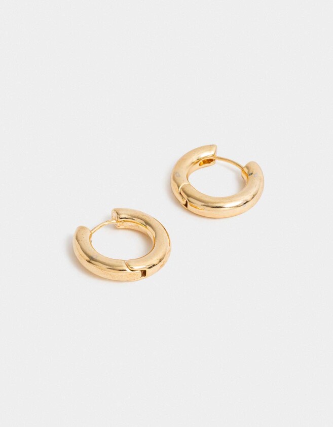Aros Argollas Metal Aros Argolla De Metal - Dorado