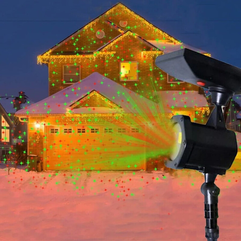 Foco solar láser Stars rojo y verde Foco solar láser Stars rojo y verde