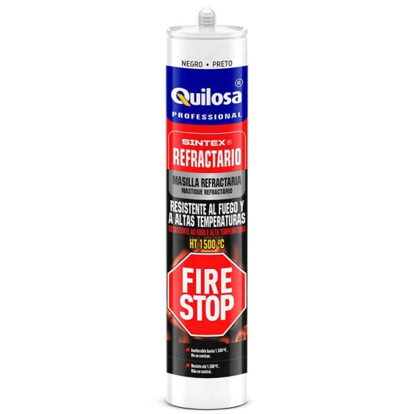 Sellador Refractario Negro 300ML Quilosa Sellador Refractario Negro 300ML Quilosa
