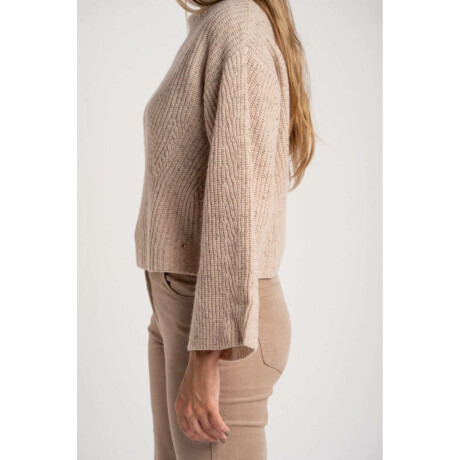 Polera Lana Beige Meñange