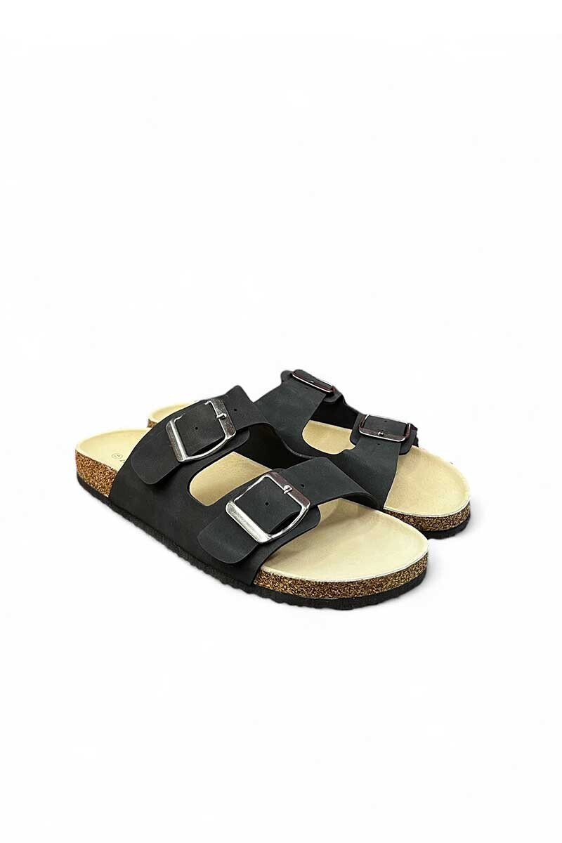 SANDALIA VERTIGO 2 HEBILLAS DI209 Negro