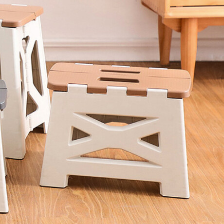 Banco plegable multiuso - 20x30x33cm Blanco