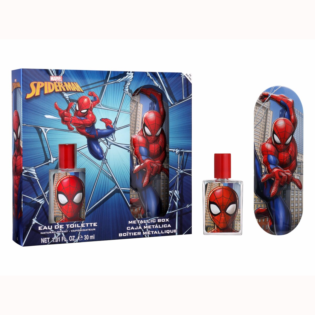 Set Spiderman Perfume - EDT 30 ml + Cartuchera de Metal 