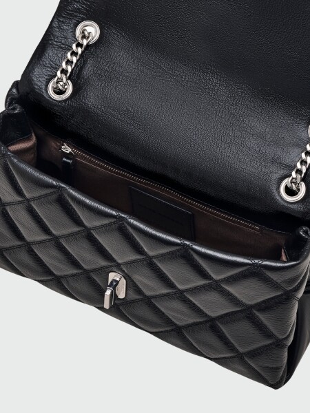 MARC JACOBS - The Quilted Leather Medium Dual Bag Negro