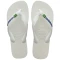Ojotas Havaianas Brasil Logo - Blanco