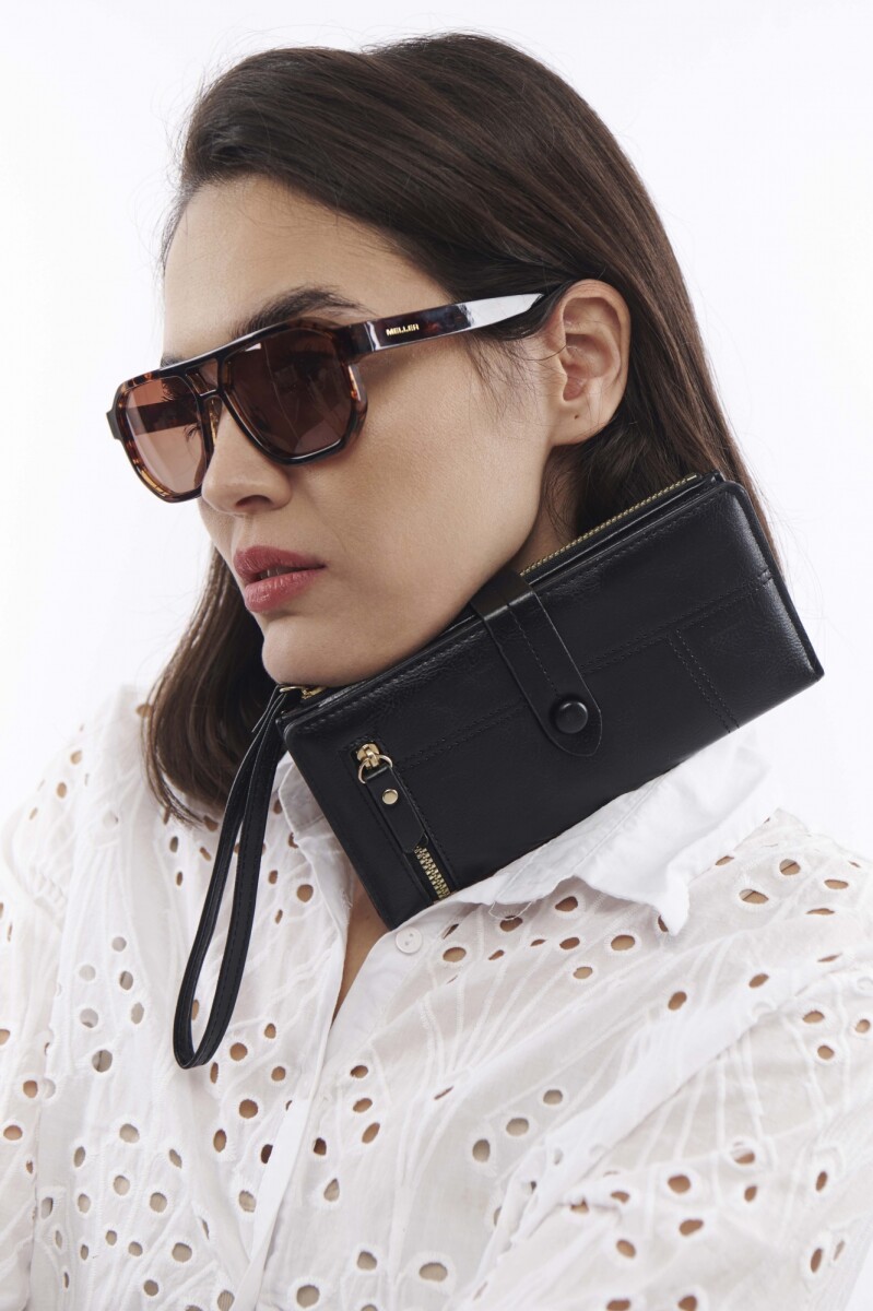 Billetera larga Guille - Negro 