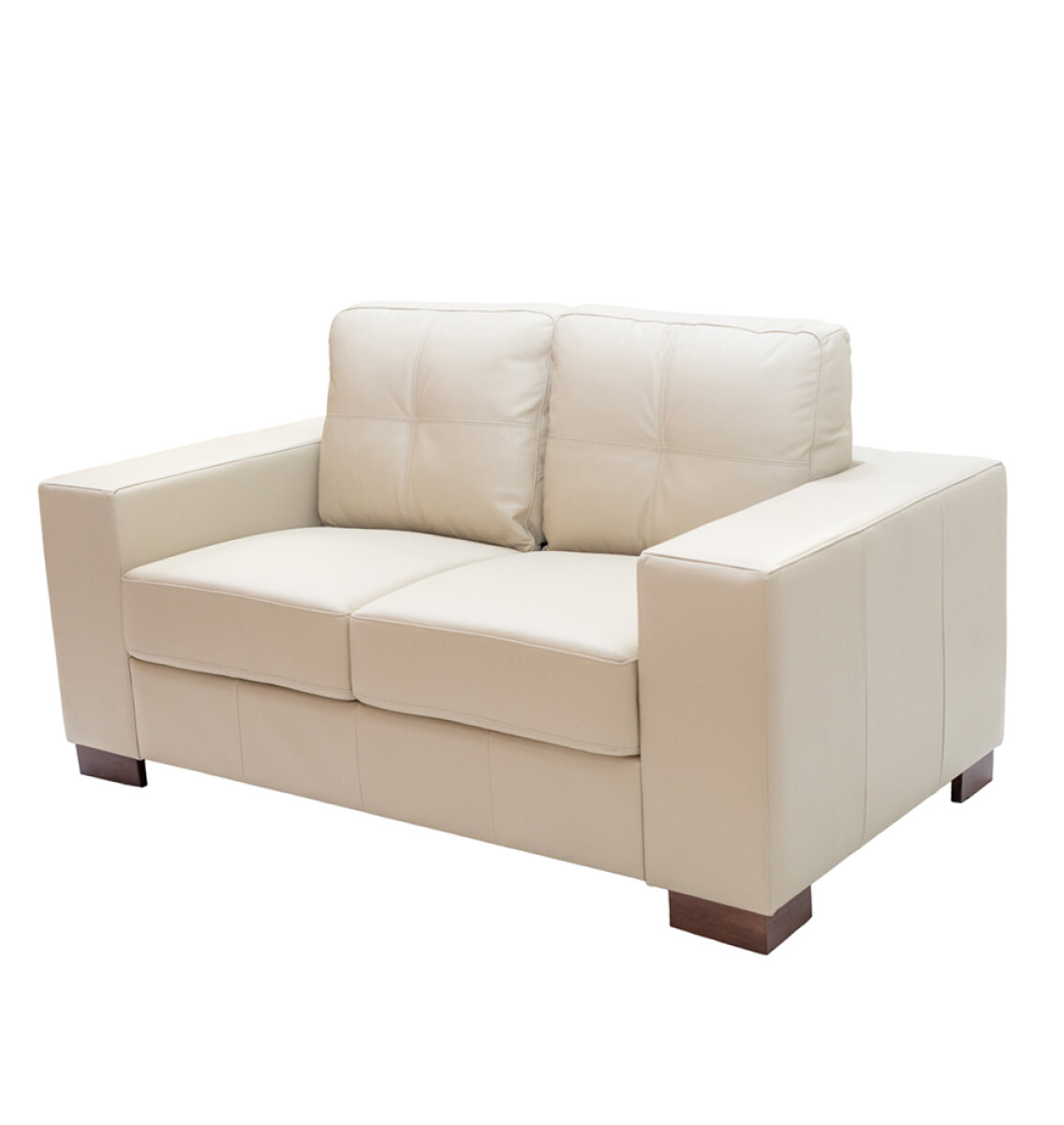 SOFA 100% CUERO - 2 CUERPOS - MODELO DOMINI - PERLA MATE 