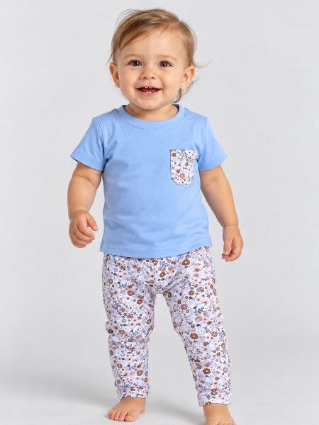 CONJUNTO COCOMIEL 8881 BEBA CELESTE