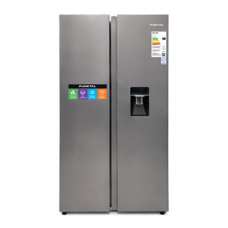 HELADERA PUNKTAL 430 Lts. SIDE BY SIDE CON DISPENSADOR INOX. HELADERA PUNKTAL 430 Lts. SIDE BY SIDE CON DISPENSADOR INOX.