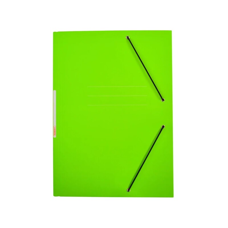 Carpeta Con Elástico Oficio Teoría+ Plastificada Verde #Carpeta Con Elástico Oficio Teoría+ Plastificada Verde