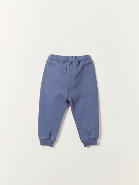 Pantalón deportivo con textura Azul